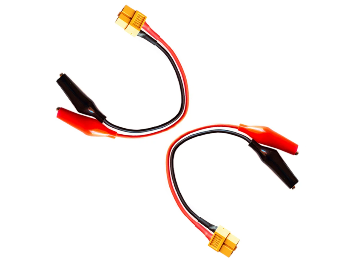 2Pcs Alligator clip Connector Adapter to XT60 Female Plug 14awg 15cm/30cm Charge Cable Lead Wire  for ISDT Style Chargers