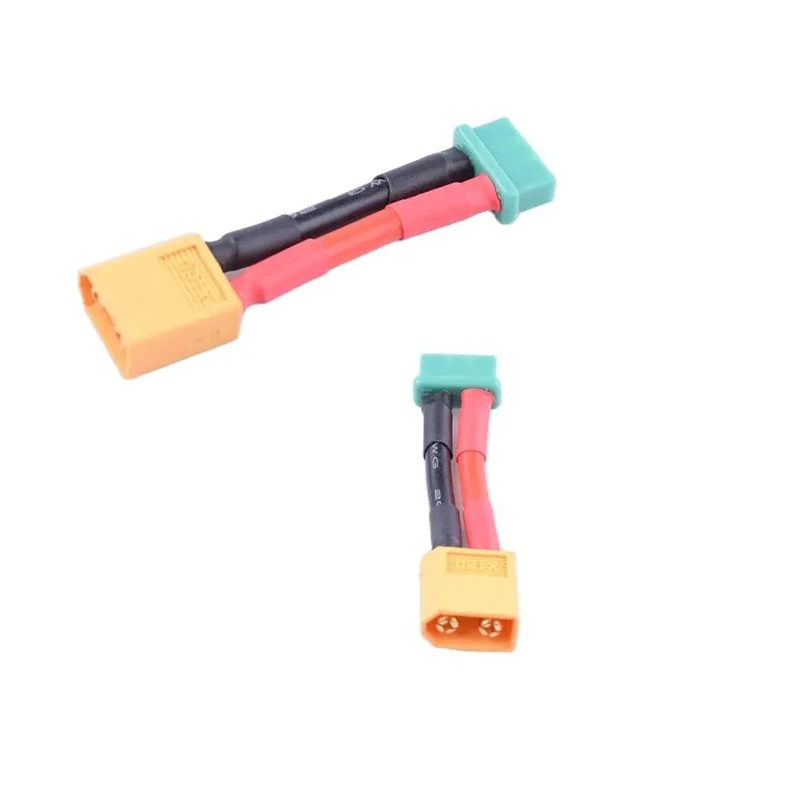 Male XT60 to Female MPX Multiplex 14awg 4cm Battery Adapter Connector 2 Pack