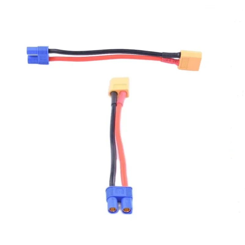 2 Pack  XT60 Male to EC3 female 3.5mm Bullet  Connector Lead Adaptor Wire Cable 14awg 100mm