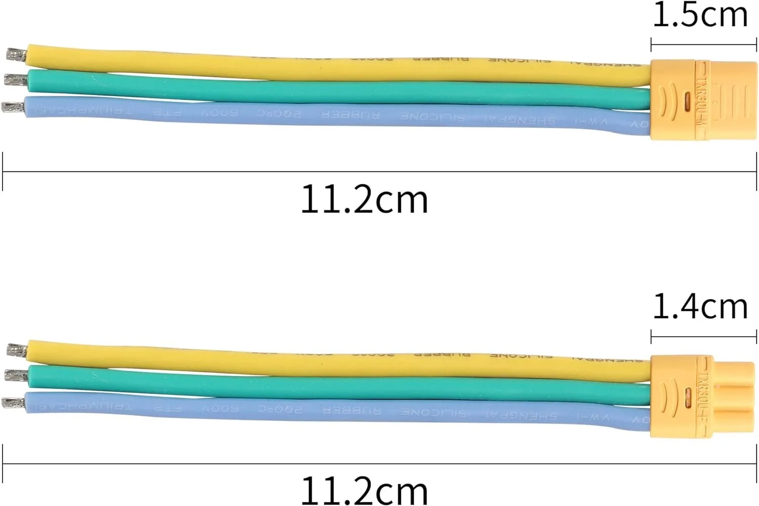 MR30 Connector Plug Connector  16AWG  Male and  Female MR30 Extension Cable for RC Lipo Battery
