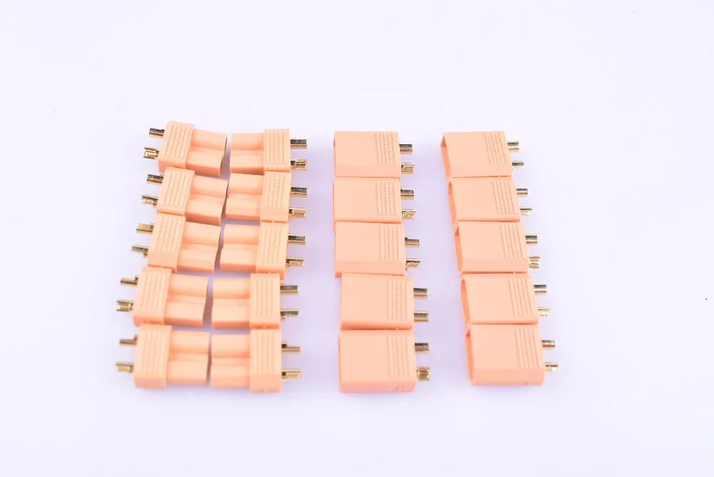 5/10 pairs XT30 2mm Gold Plated Battery  Connector for Drones RC Cars